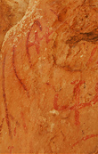 Pitture rupestri nelle Gole di San Venanzio