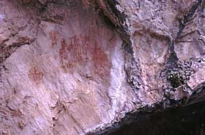 Pitture del Neolitico in località Balze del Morrone
