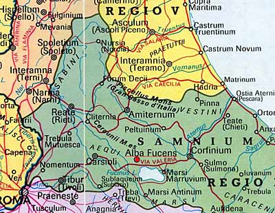 Carta augustea della Regio IV: Samnium