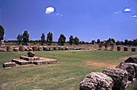 Perimetro del tempio di Afrodite con l'area dell'altare